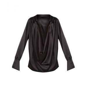 Bold Cowl Neck Blouse